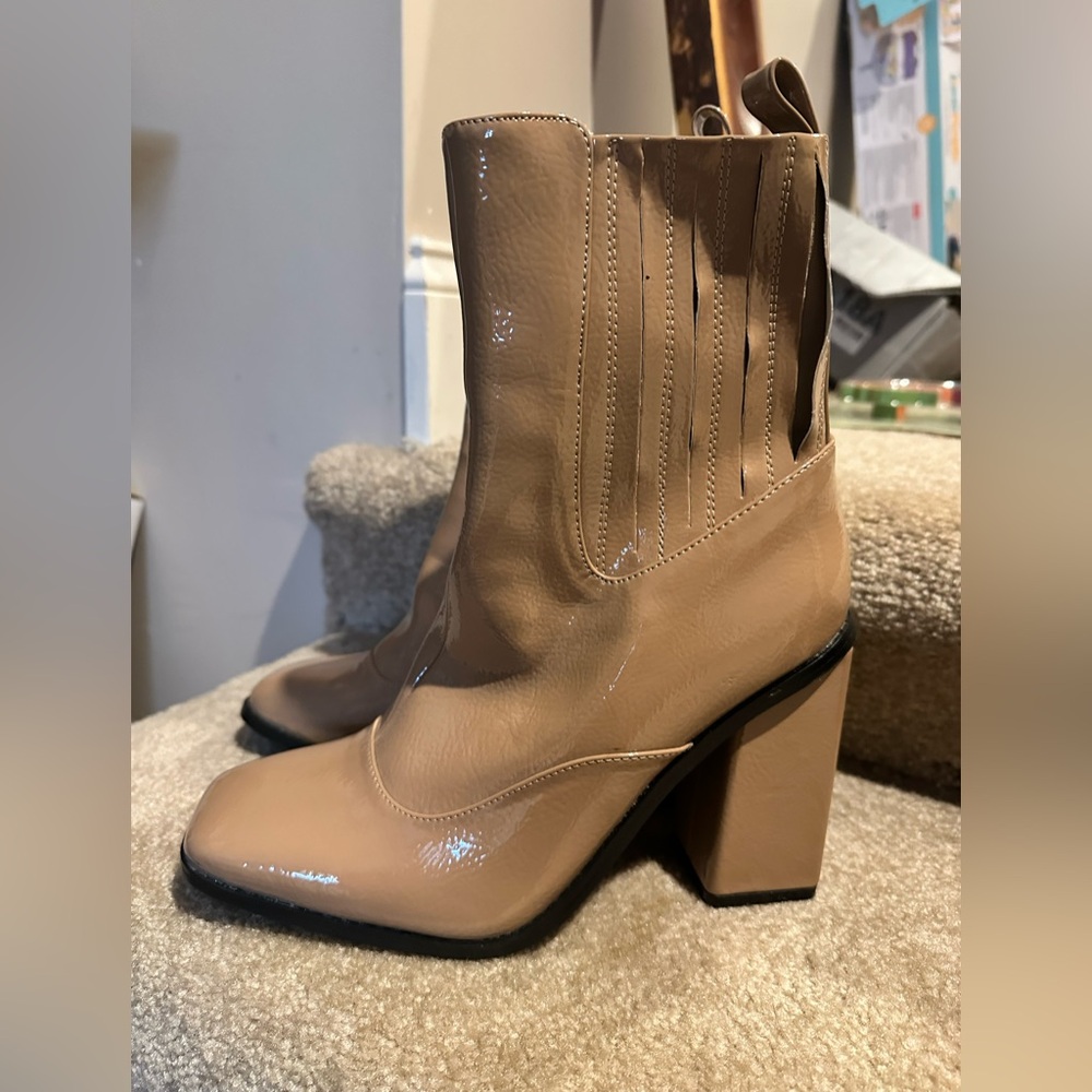 PLT taupe bootie